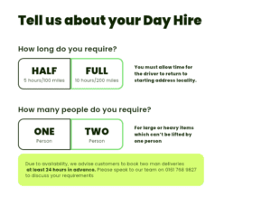 day hire two man